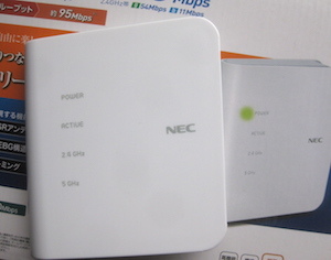 NEC wifiルーター  PA-WF1200CR.JPG